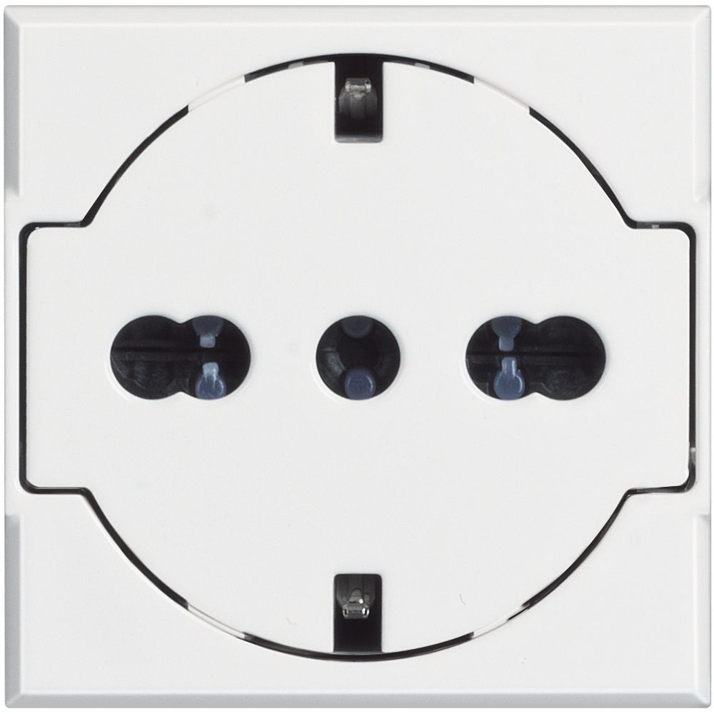 Presa Bipasso Flat Standard Tedesco E Italiano 2P+T 10/16 A BTICINO HD4140/16F