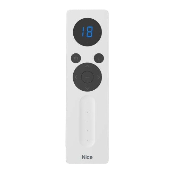 Telecomando Radiocomando Trasmettitore Bidirezionale Portatile 18 Canali Bianco NICE DOMI' P18V DOMIP18V