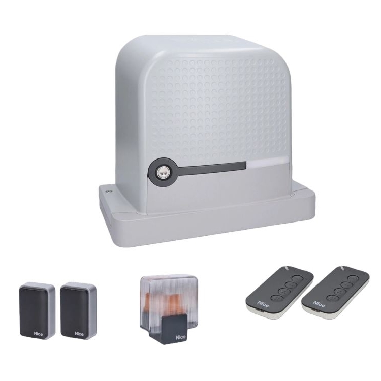 Kit Automazione Per Cancelli Scorrevoli ROBUS RBS 600 NICE RBS600BDKCE Fino a 600 kg 24v
