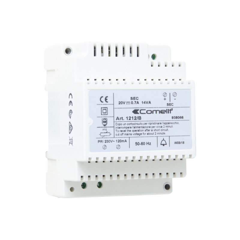 Alimentatore 230 Vac / 20 Vdc / 14Va COMELIT 1212/B