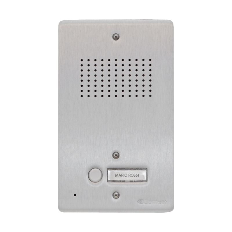 Pulsantiera Audio In Alluminio, 14 Puls, Gruppi Ikall COMELIT 3014NA