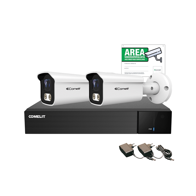 Kit Ahd Ahdvr004N05A, 2X Ahbcams05Fb, Acc COMELIT AHKIT004N05A