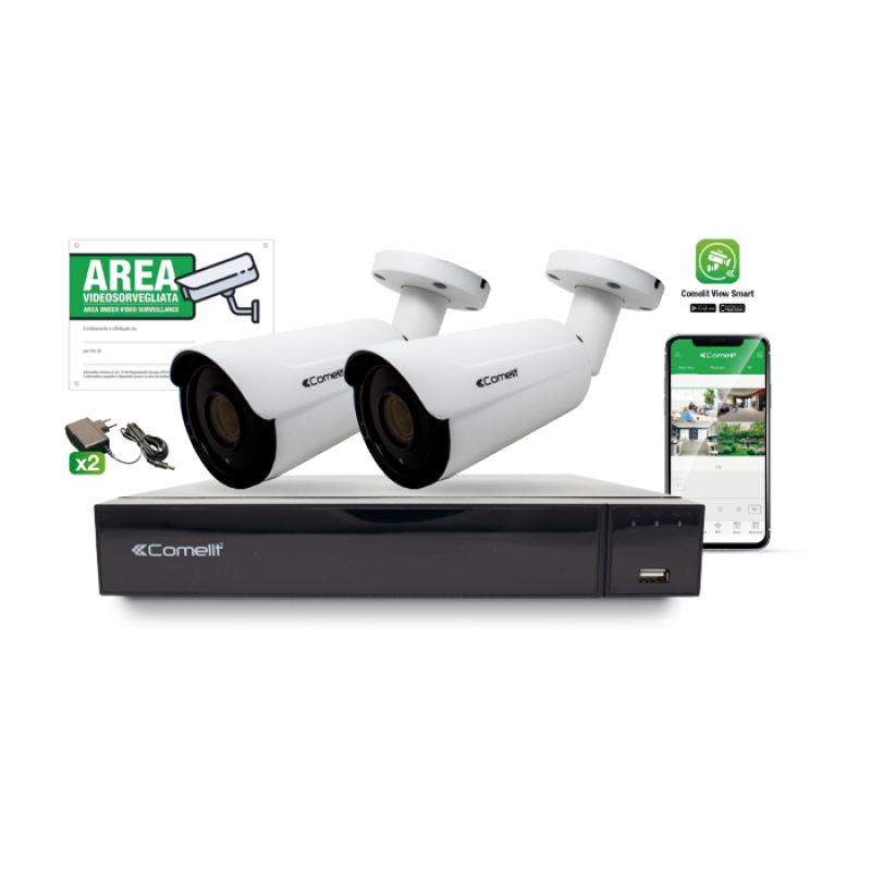 Kit Ahd Serie Smart 5Mp, 8Ch COMELIT AHKIT008S05A