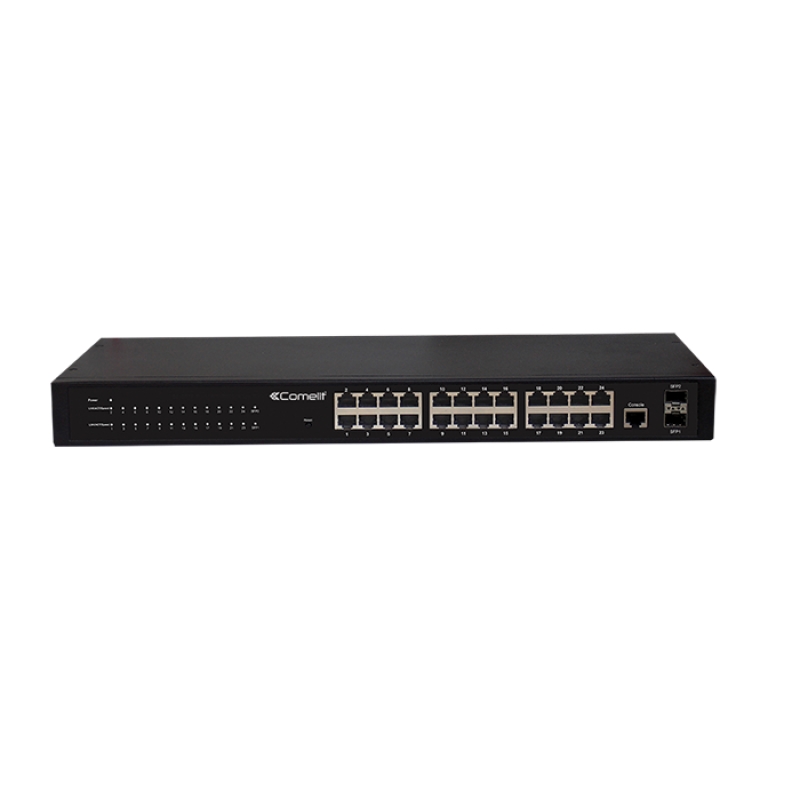 Switch 24 Porte 1Gb + 2Sfp Web Managed COMELIT IPSWC242A