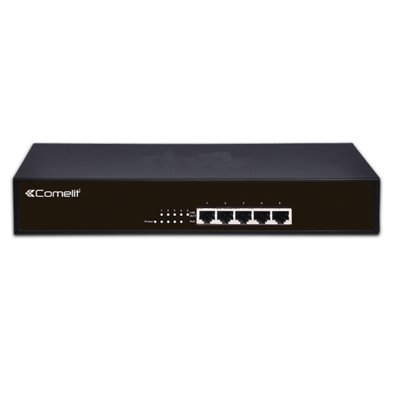Switch, 5 Porte (4 Poe) Gigabit COMELIT IPSWP050A