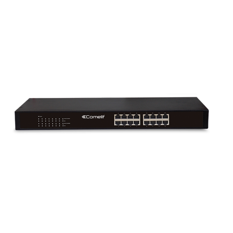 Switch, 16 Porte Poe Gigabit COMELIT IPSWP160A