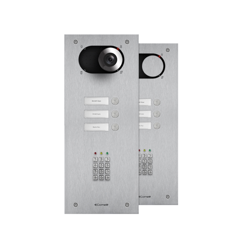 Frontale Switch 3 Pul. E Chiave Elettronica COMELIT IX0103KP