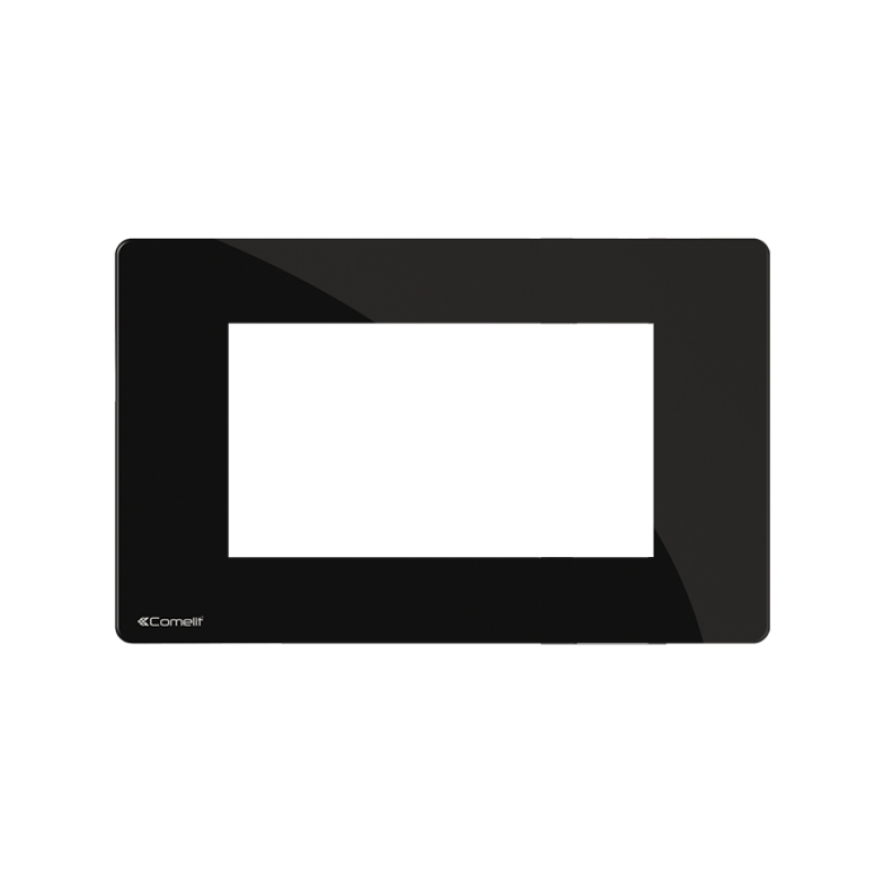 Placca Absolute Black One Comp Bticino Axolute 4 Moduli COMELIT ONE/PB/BA4