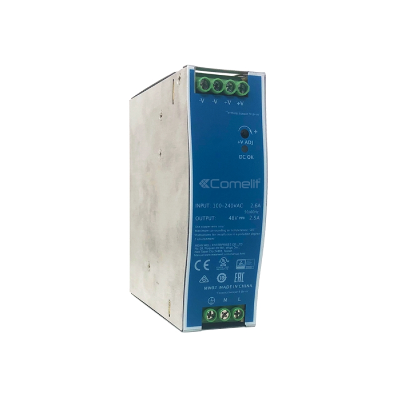 Alimentatore 48Vdc/2.5A Barra Din COMELIT PS4825A