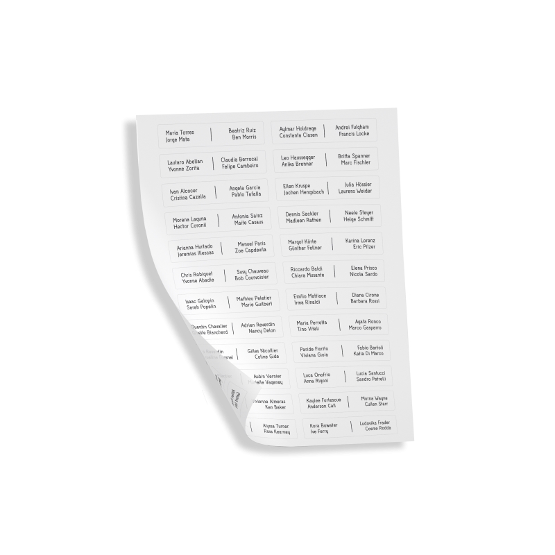 Fogli Etichette Cartellini Portanomi Ultra COMELIT UT9110