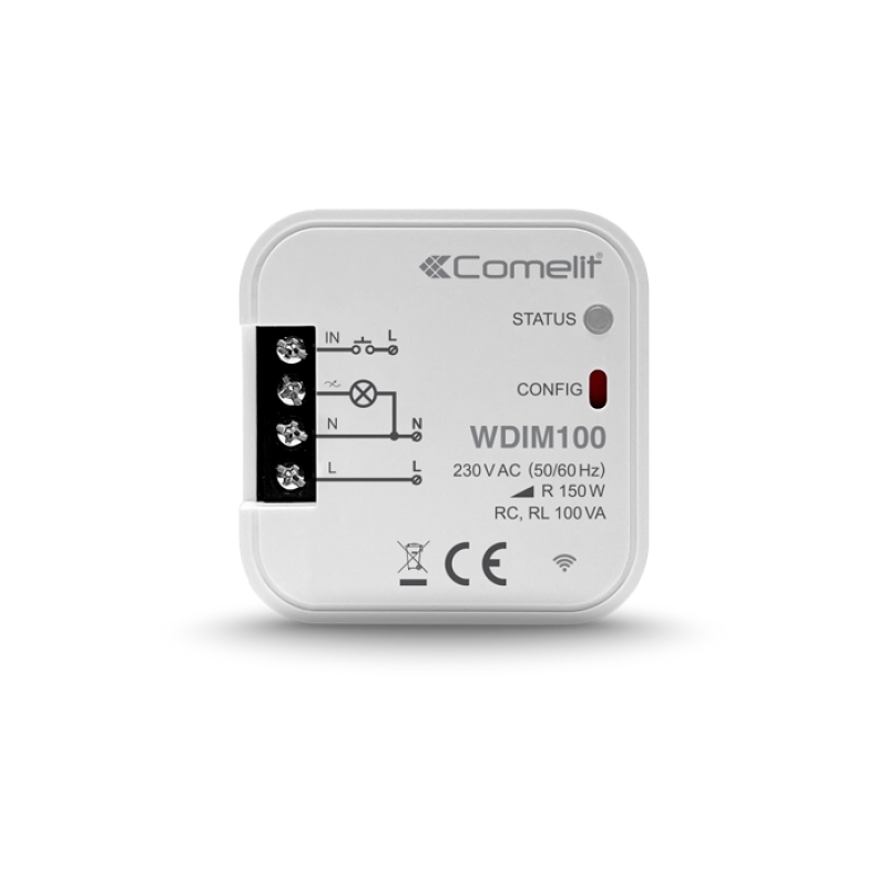 Modulo Wi-Fi Gestione Luci Dimmer 1 Uscita COMELIT WDIM100