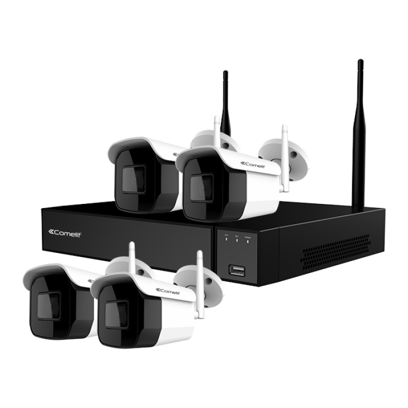 Kit Wi-Fi, Nvr, 4 Ipc, 2Mp, Hdd 1Tb COMELIT WIKIT004S02NA