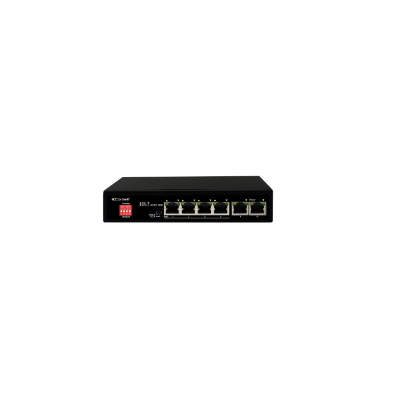 Switch Poe, 4 Port+2Ge Uplink, External Ps COMELIT IPSWP06N01A