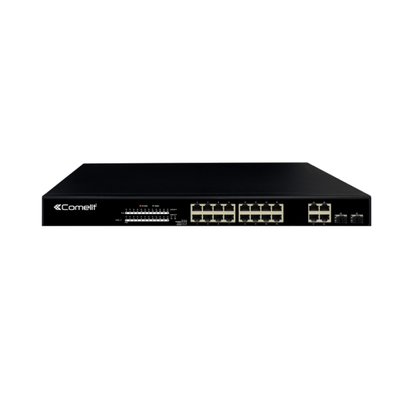 Switch Poe, 16 Porte+4 Combo+2Ge, Gigabit COMELIT IPSWP22N01A