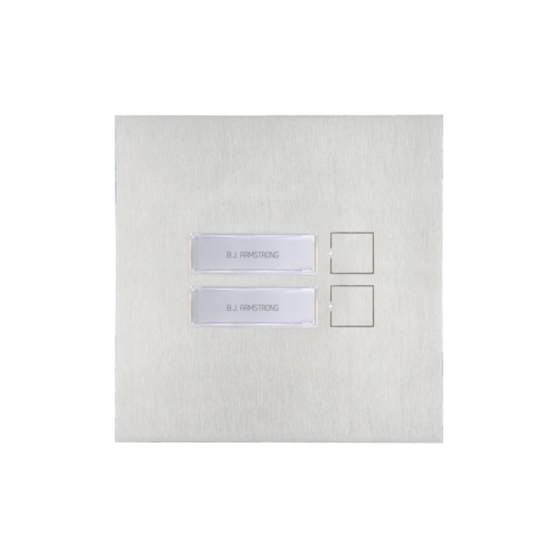 Modulo 2 Pulsanti Sistema S2 E Vip. Gamma Architectus-Pro COMELIT 3482