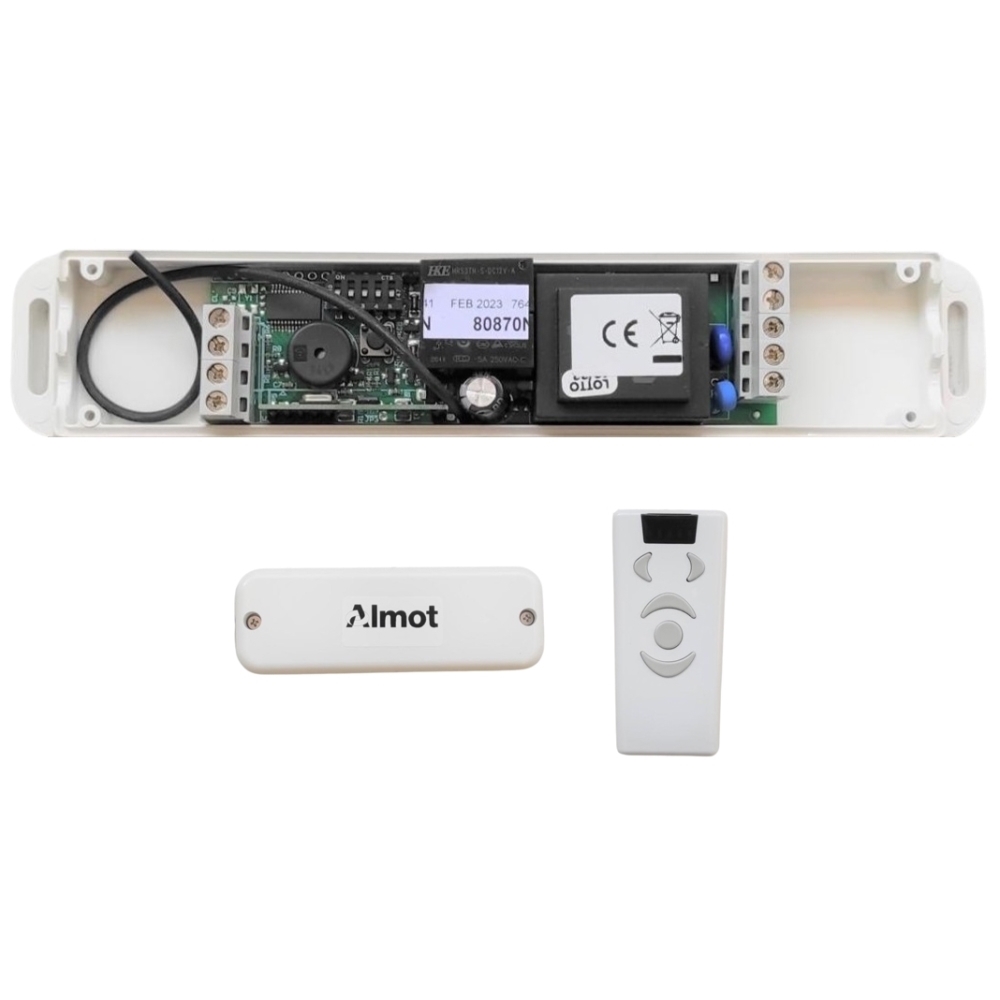 Kit Sincronizzato Con Radio Comando Scheda Quadro Per 1 Motore 230v ALMOT A03950MINIOE2