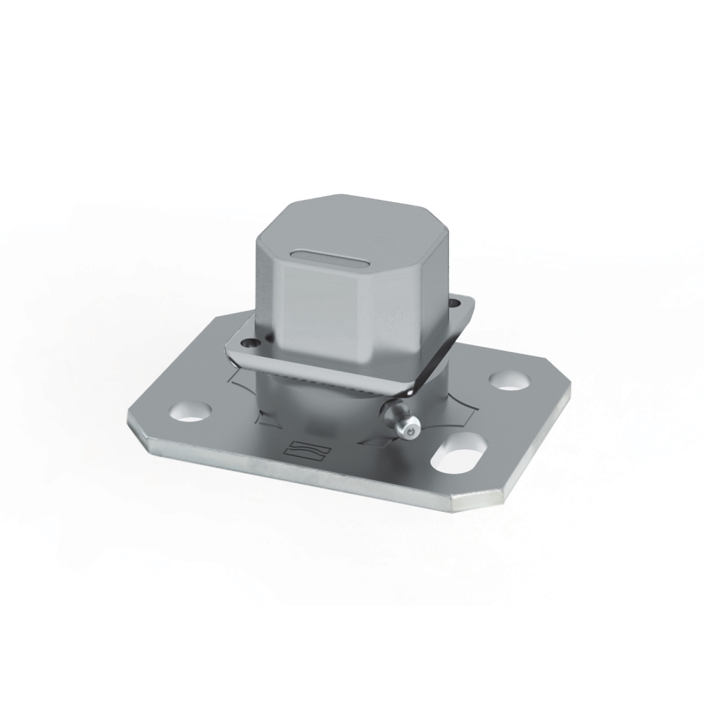 Cardine Con Inserto 50X50 Alluminio + Ingrassatore COMUNELLO 87PSQ-50.I.AL 10801251 001