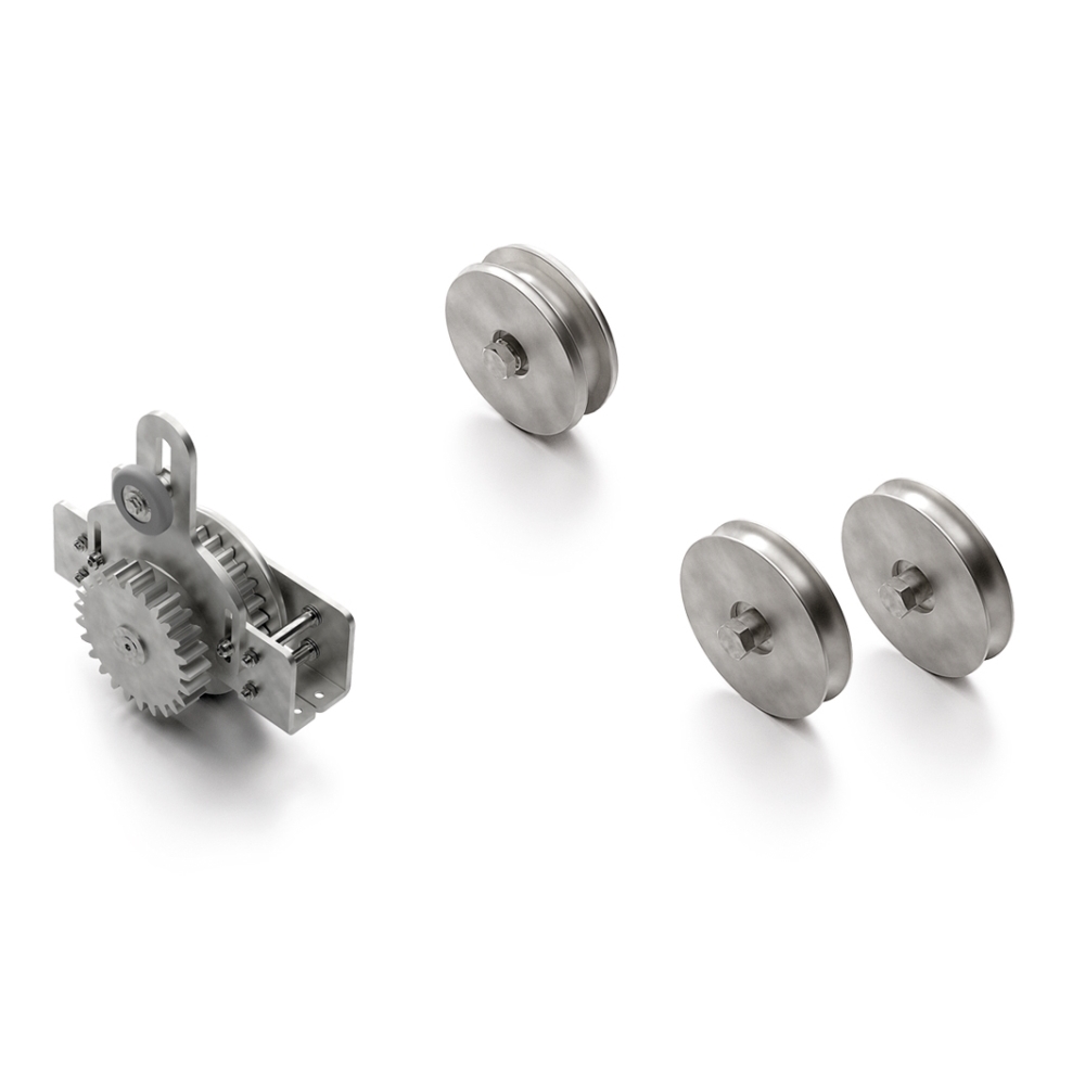 Kit Ranger Per Cancello Telescopico A Due Ante Diamentro 100 E Tubolare Da 60 COMUNELLO RG2-100.60 11500442 001