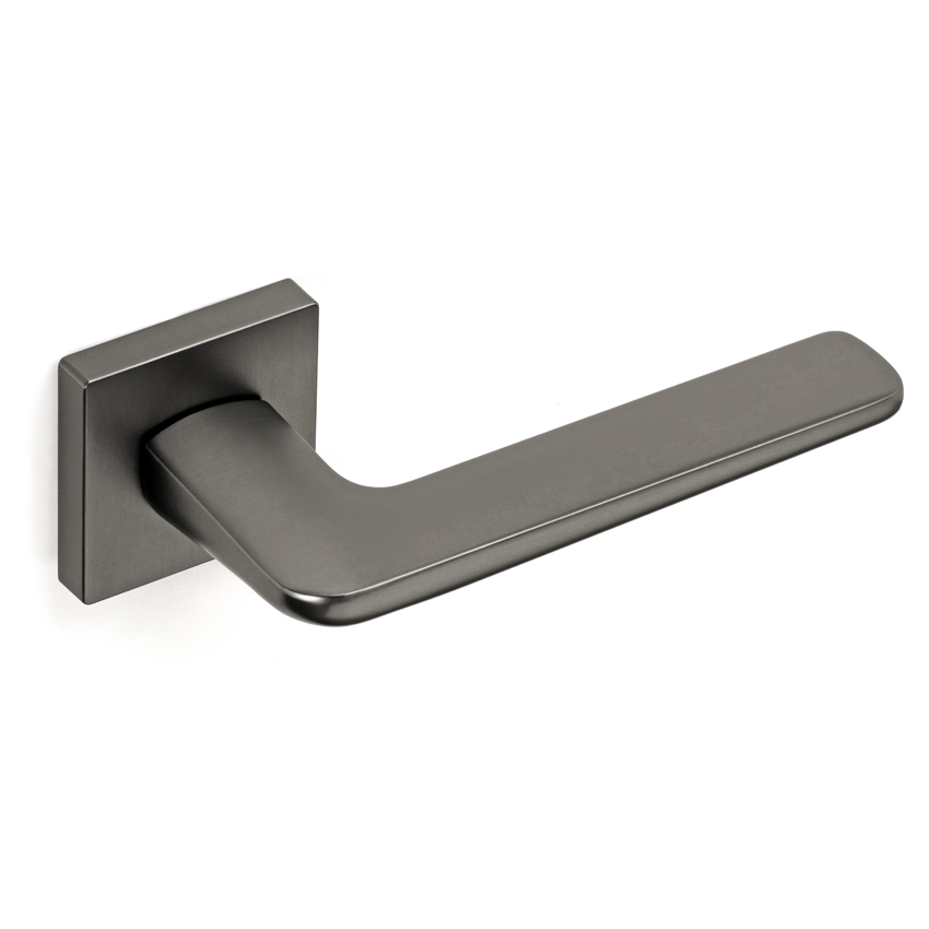 Coppia Di Maniglie Con Rosetta Quadra Satinata COMUNELLO FIRENZE RQ NHASMA001XB018