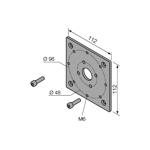 Supporto 112X112 NICE 525.10060