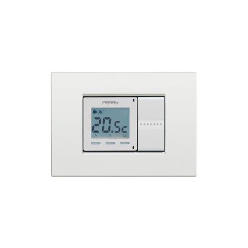 Cronotermostato Giorno 2 Moduli 230V PERRY ELECTRIC 1CRCDG02