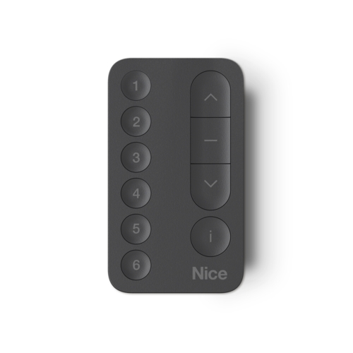 Telecomando Radiocomando Trasmettitore Mini Bidirezionale Portatile Nero NICE MINIDOMI' 6 MINIDOMI6B