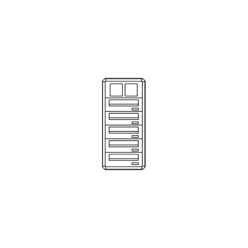 Casellario Postcom Pw, 5 Cas.Post.Oriz, Prel.Ante., Piantana COMELIT 3255/OAP/PW