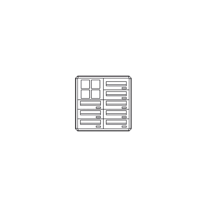 Casellario Postcom Pw, 8 Cas.Post.Oriz, Prel.Post., Piantana COMELIT 3258/OPP/PW