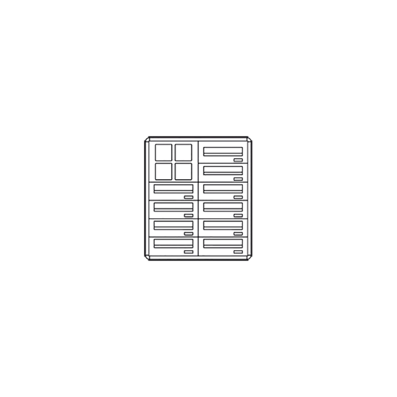 Casellario Postcom Pw, 10 Cas.Post.Oriz, Prel.Ante., Incasso COMELIT 3260/OAI/PW