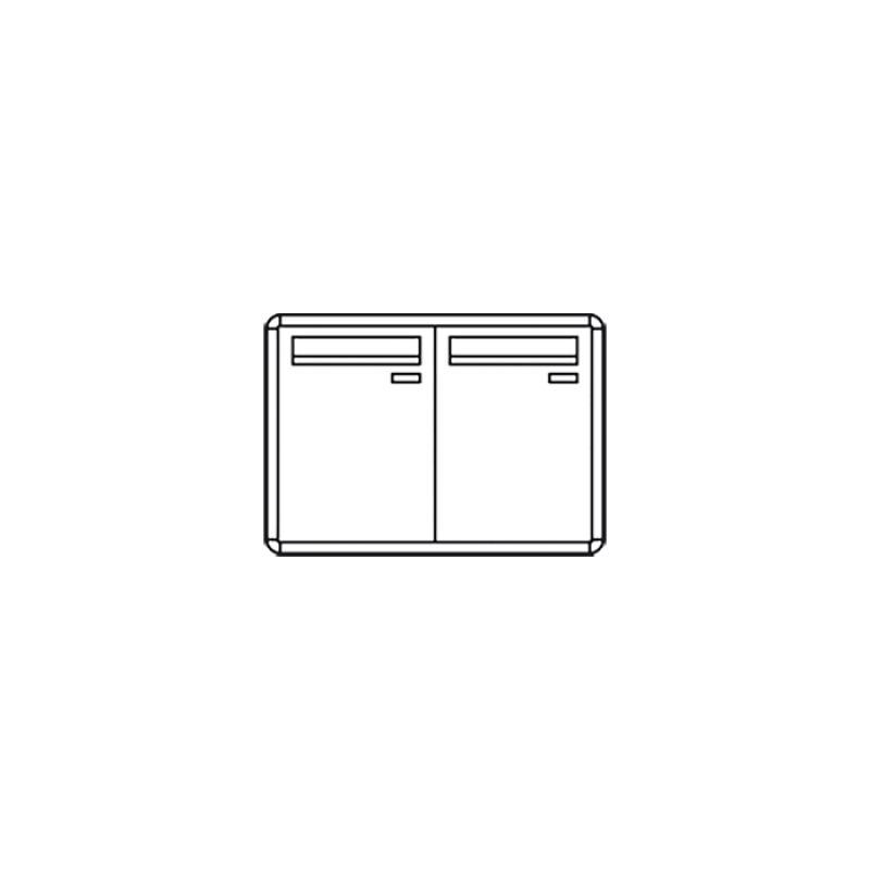 Casellario Postcom, 2 Cas.Post. Vert, Prel.Poste., Incasso COMELIT 3272/VPI