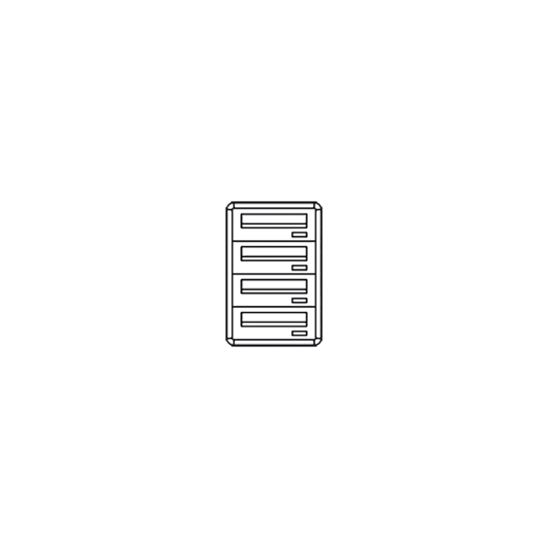 Casellario Postcom, 4 Cas.Post. Oriz, Prel.Ante., Esterna COMELIT 3274/OAE