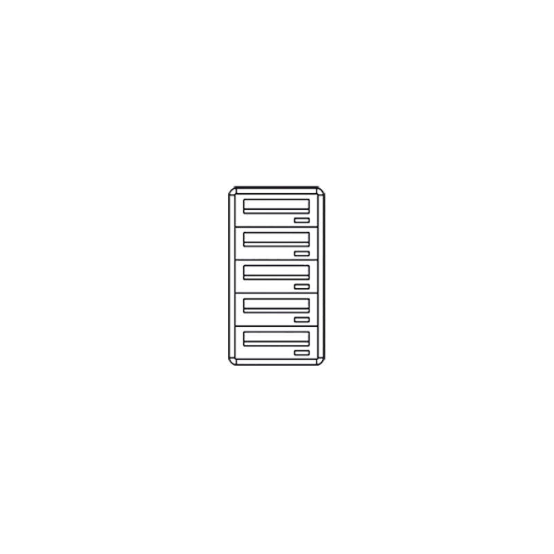 Casellario Postcom, 5 Cas.Post. Oriz, Prel.Ante., Piantana COMELIT 3275/OAP
