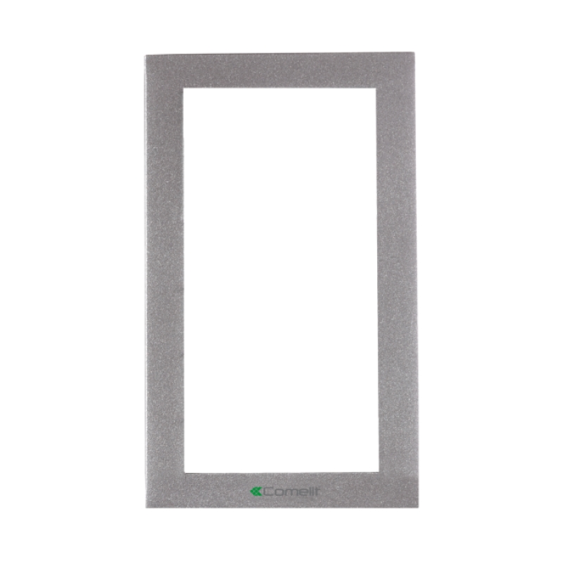 Telaio 2 Moduli Serie Ikall, Cornice Silver COMELIT 3311/2S