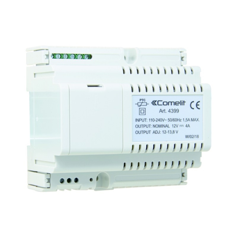 Alimentatore 12Vdc 4A Max Ingresso 110-240Vac COMELIT 4399