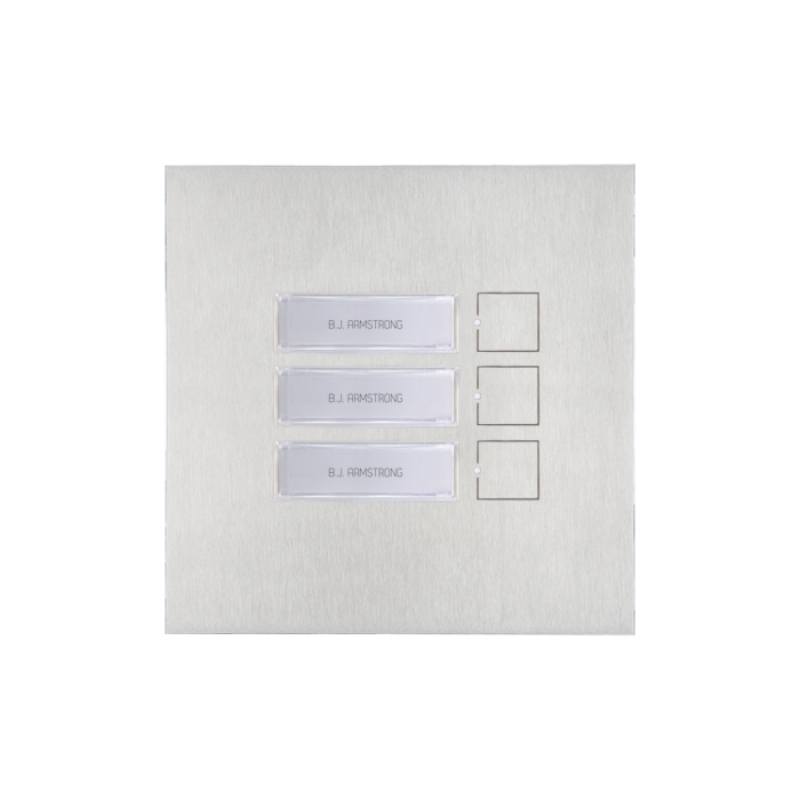 Modulo 3 Pulsanti Sistema S2 E Vip. Gamma Architectus-Pro COMELIT 3483