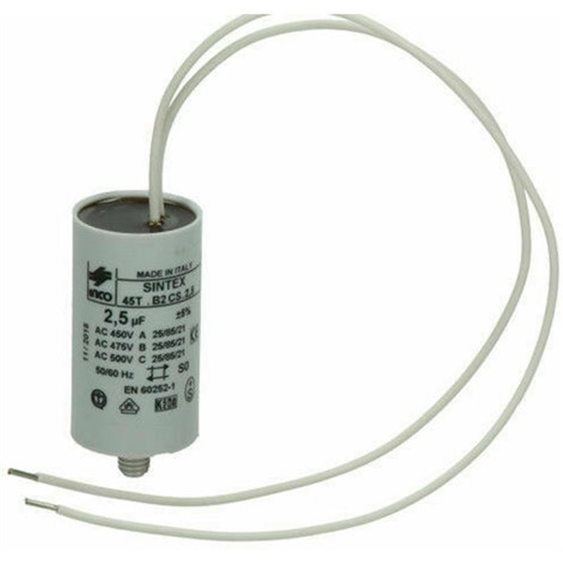 Condensatore 10 Uf Con Cavo 150Mm Ricambio Originale GENIUS FAAC 7601013 2PZ