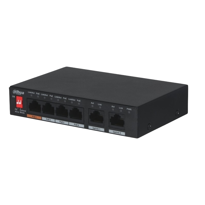 Switch a 6 Porte Con 4 Porte Poe 60W NICE PFS3006-4ET-60-V