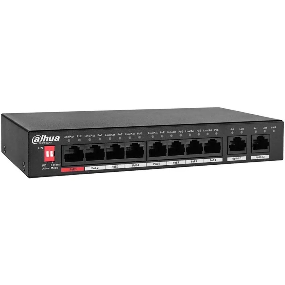 Switch a 10 Porte Con 8 Porte Poe 96W NICE PFS3010-8ET-96-V