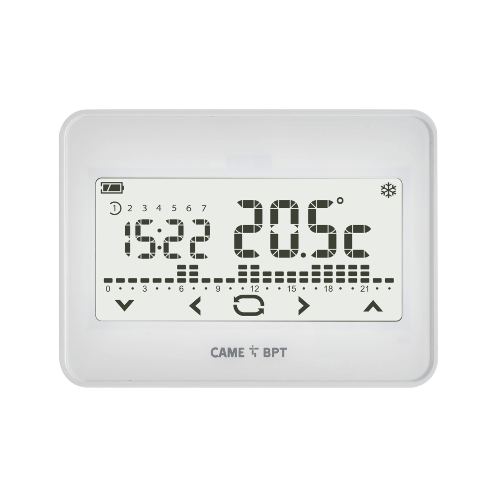 Cronotermostato Touch Screen Radio CAME TH/550 WH WLRL 845AA-0070