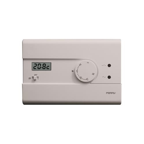 Termostato Parete Elettronico Lcd On / Off 230V PERRY ELECTRIC 1TPTE410/B