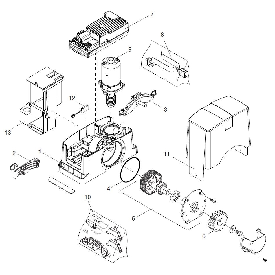 Piastrina Fissaggio Batterie Bull 624 Turbo BENINCA' F862300160