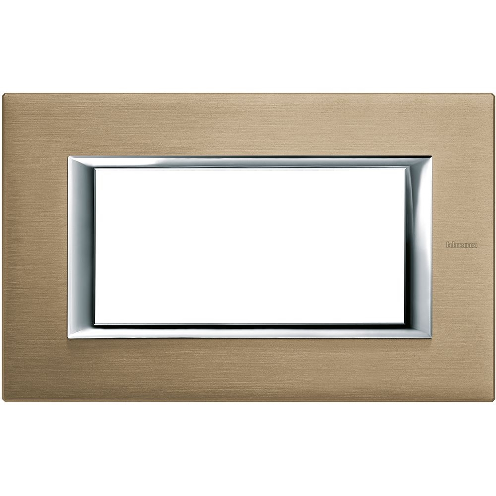 Placca Rettangolare Axolute 4 Moduli BTICINO HA4804NX