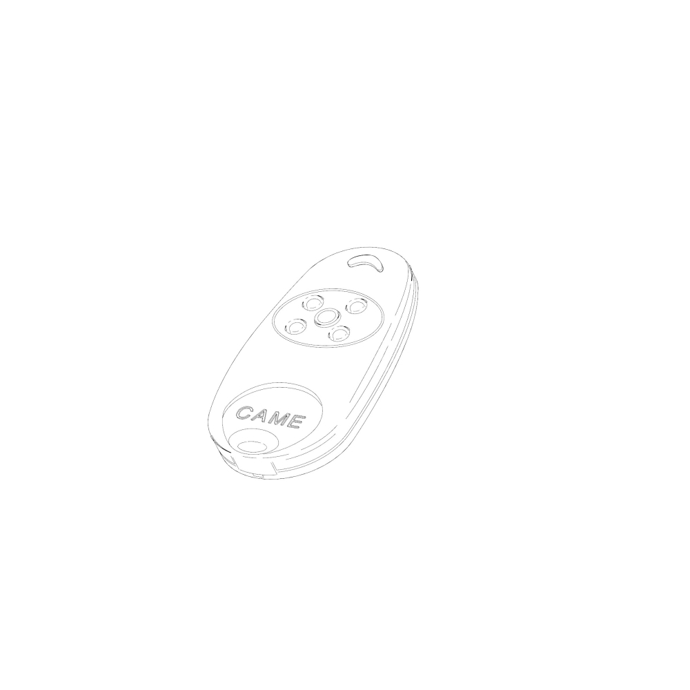 Guscio Trasmettitore Telecomando Radiocomando Top-864Na Ricambio CAME 119RIR337
