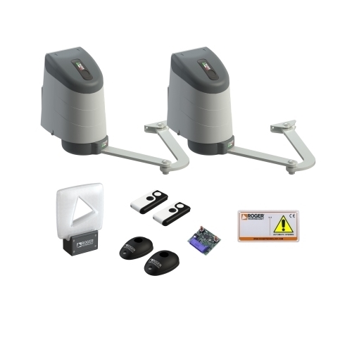 Kit Motoriduttore a Bracco Articolato Ante Fino 2,5 Mt Brushless ROGER TECHNOLOGY KIT AY/255 Automazione Automatismo