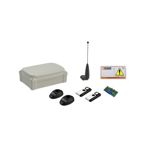 Kit Elettronica Brushless Con B70/2Ml 24V Con Antenna a Muro Senza Lampeggiante ROGER TECHNOLOGY KIT B70/2ML/21