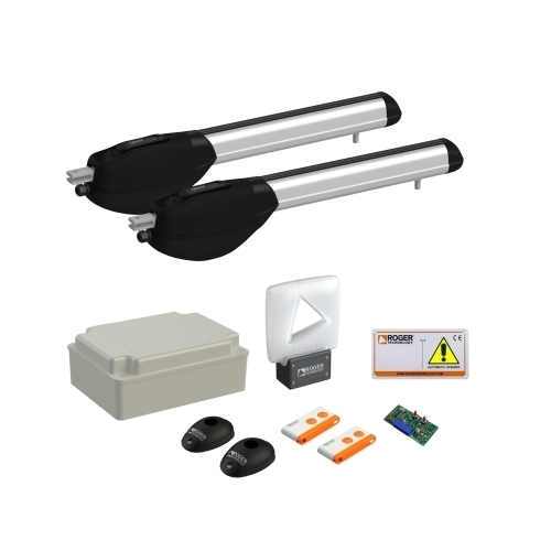 Kit Motoriduttori Per Battenti Fino 2.5 Mt - 230V Corto Veloce ROGER TECHNOLOGY KIT R20/310 Automazione Automatismo