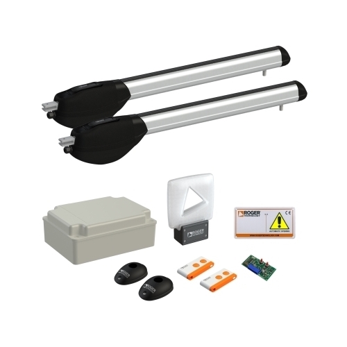 Kit Motoriduttori Per Battenti Fino 3.5 Mt - 230V Lungo Veloce ROGER TECHNOLOGY KIT R20/510 Automazione Automatismo