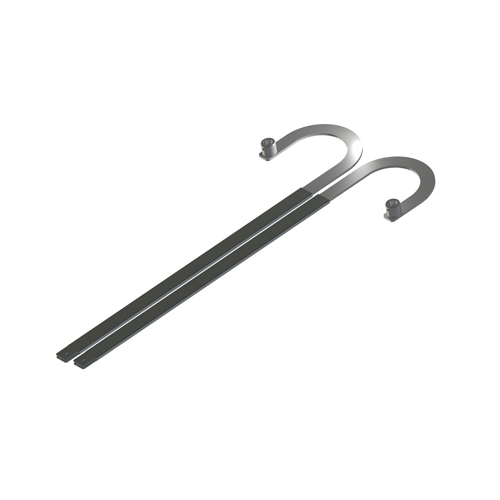 Coppia Bracci Telesc.Curvi L800Mmboccola Scanalata E Staffe Da Saldare ROGER TECHNOLOGY LT323