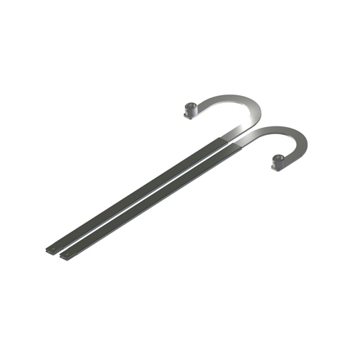 Coppia Bracci Telesc.Curvi L800Mmboccola Cilindrica E Staffe Da Saldare ROGER TECHNOLOGY LT322
