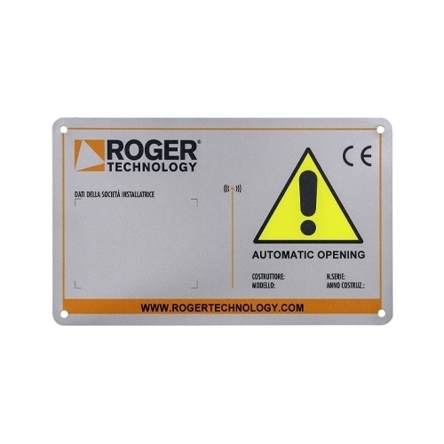 Tabella Segnaletica In Alluminio Roger ROGER TECHNOLOGY R99/C/001AL